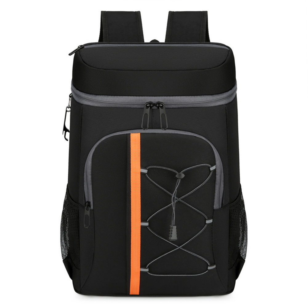 Extra Large Soft Backpack Cooler Bag, Outdoor Cooler Leak-Proof Picnic Lunch Bag, Top Flip Lid Lunch Storage Bag Soft Cooler Bag For Camping Hiking Beach BBQ Grocery Golf black