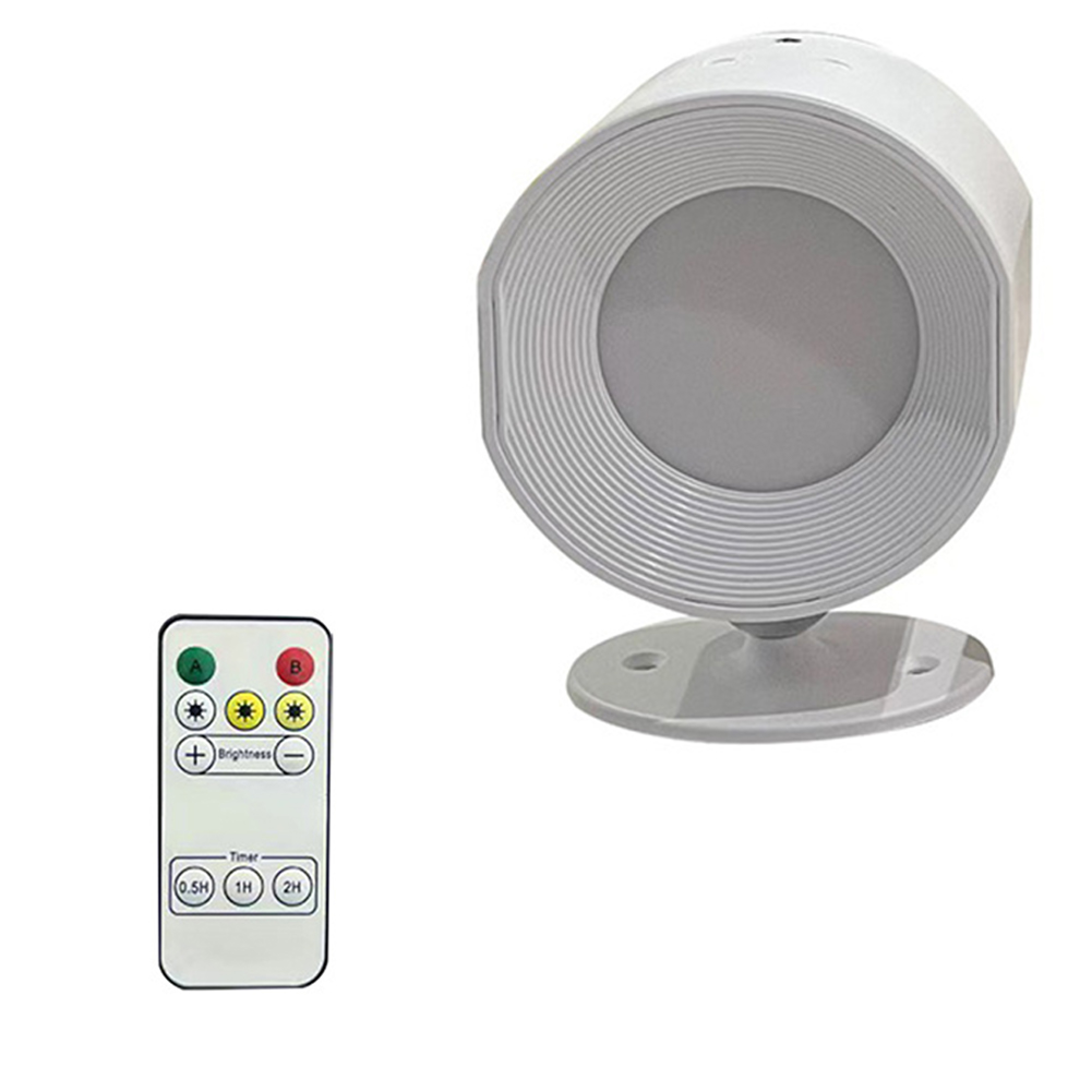 3W Wall Sconces USB Rechargeable 2000mAh Battery Operated 3 Color Temperature Dimmable Wall Lighting For Bedroom Living Room Kitchen White