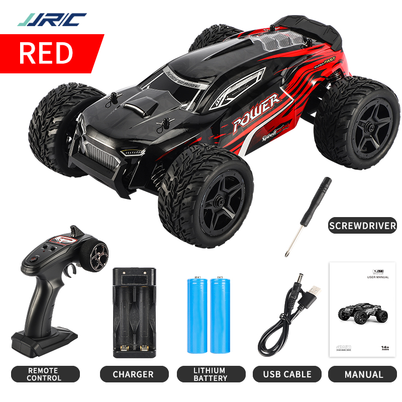 Q122 1:16 RC Car Toy Remote Control Charger Usb Lithium Battery Screwdriver Q122A red