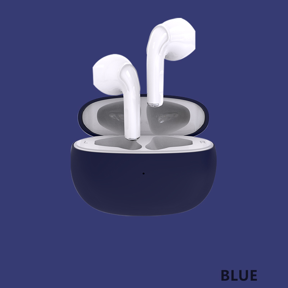 Bluetooth-compatible Earphone Wireless Waterproof Deep Bass Earbuds Stereo Sport Headset With Mic Blue