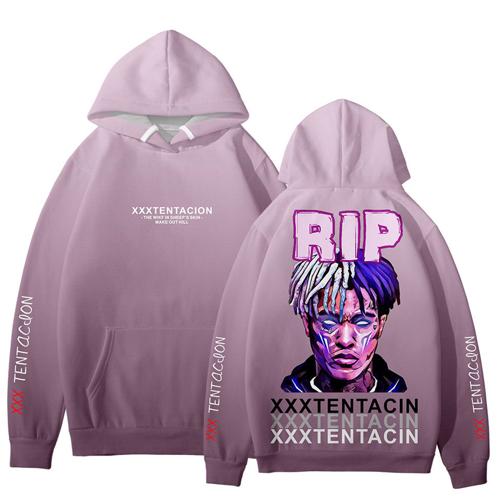 Xxxtentacion clearance pink hoodie