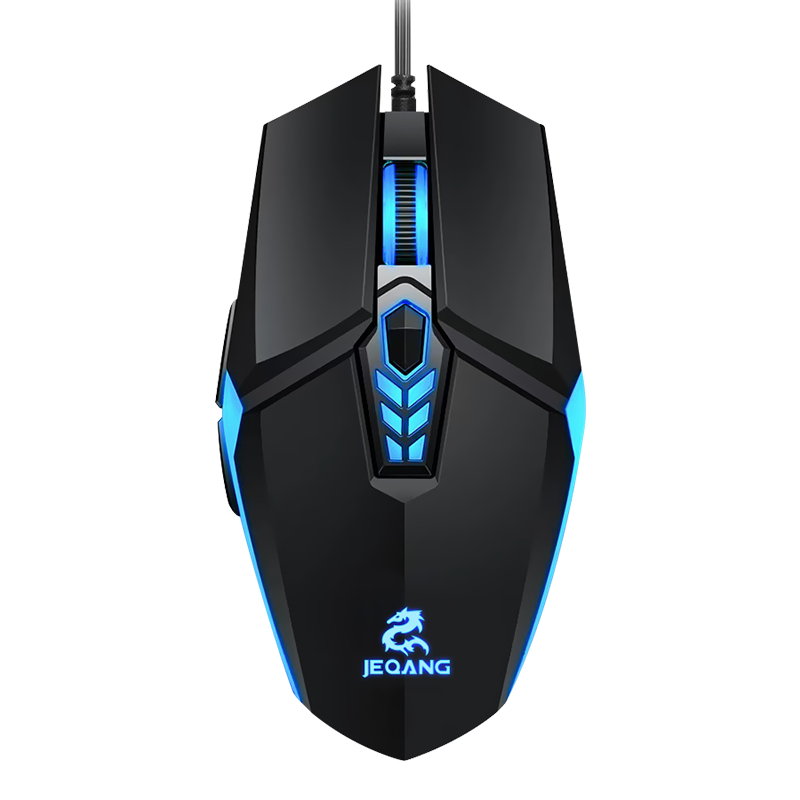 Jm-518 Wired Gaming Mouse Rgb Colorful Luminous Gaming Desktop Computer Competitive 6g Competitive Mouse Black