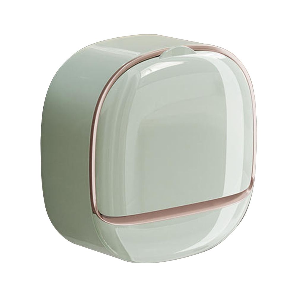 Waterproof Soap Dish With Drainage Box Soap Dish Wall Mounted Self-Adhesive Clamshell Storage Box No-Drilling Installation Soap Dish