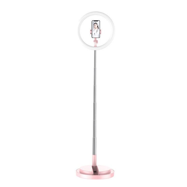 Y2 Selfie Fill Light Desktop LED Ring Light for Tripod Stand USB Plug for YouTube Tik Tok Live Photo Studio Pink