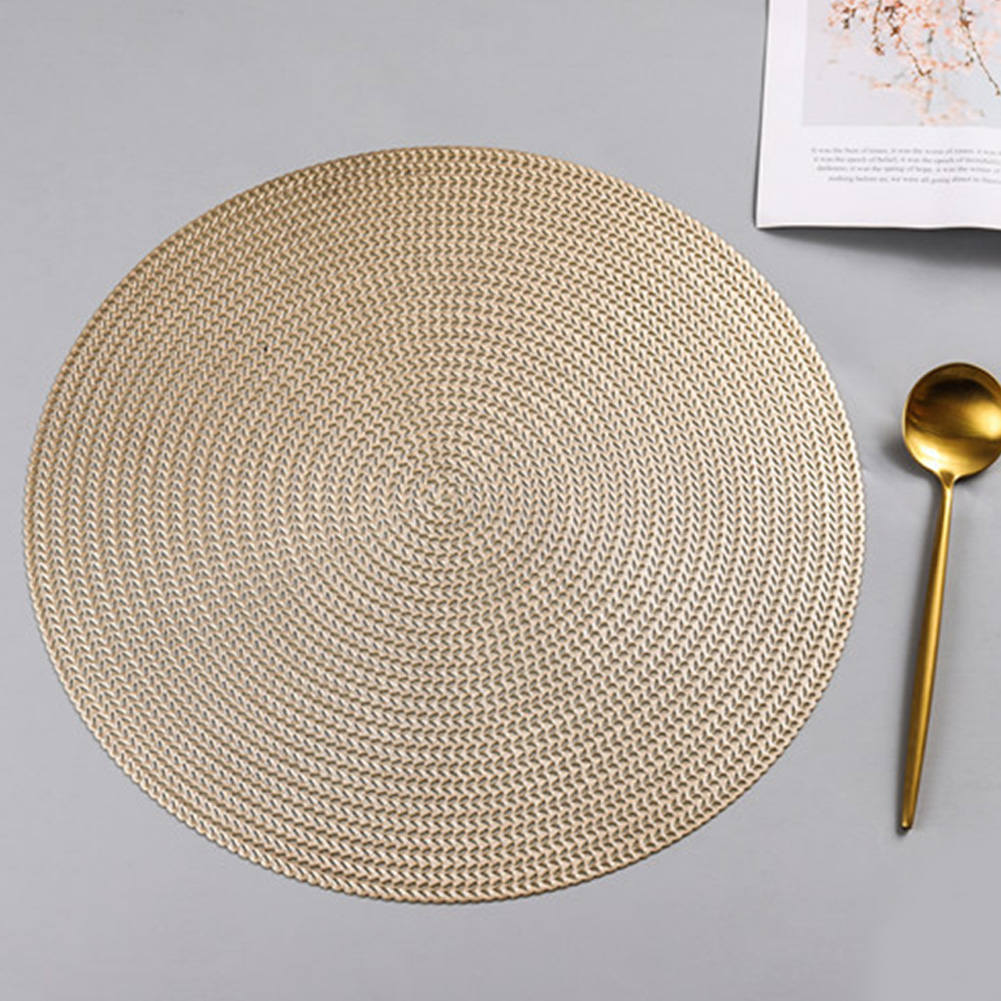 Wholesale Round Heat Insulation Placemat for Hotel Restaurant Steak