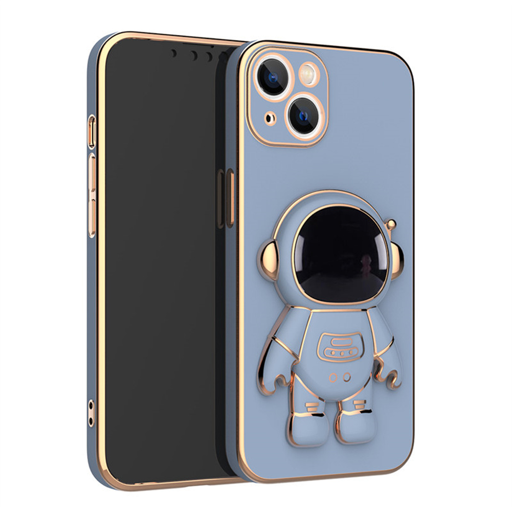 Astronaut Stand Phone Case for iPhone Series Mini Shockproof Silicone Cover
