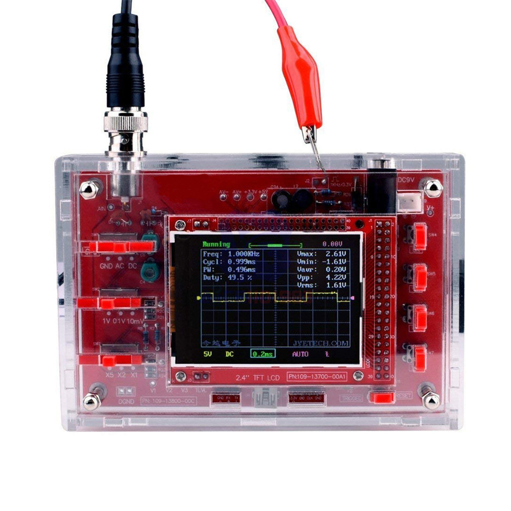 Stm32 Fully Assembled Digital Oscilloscope with Clear Acrylic Case