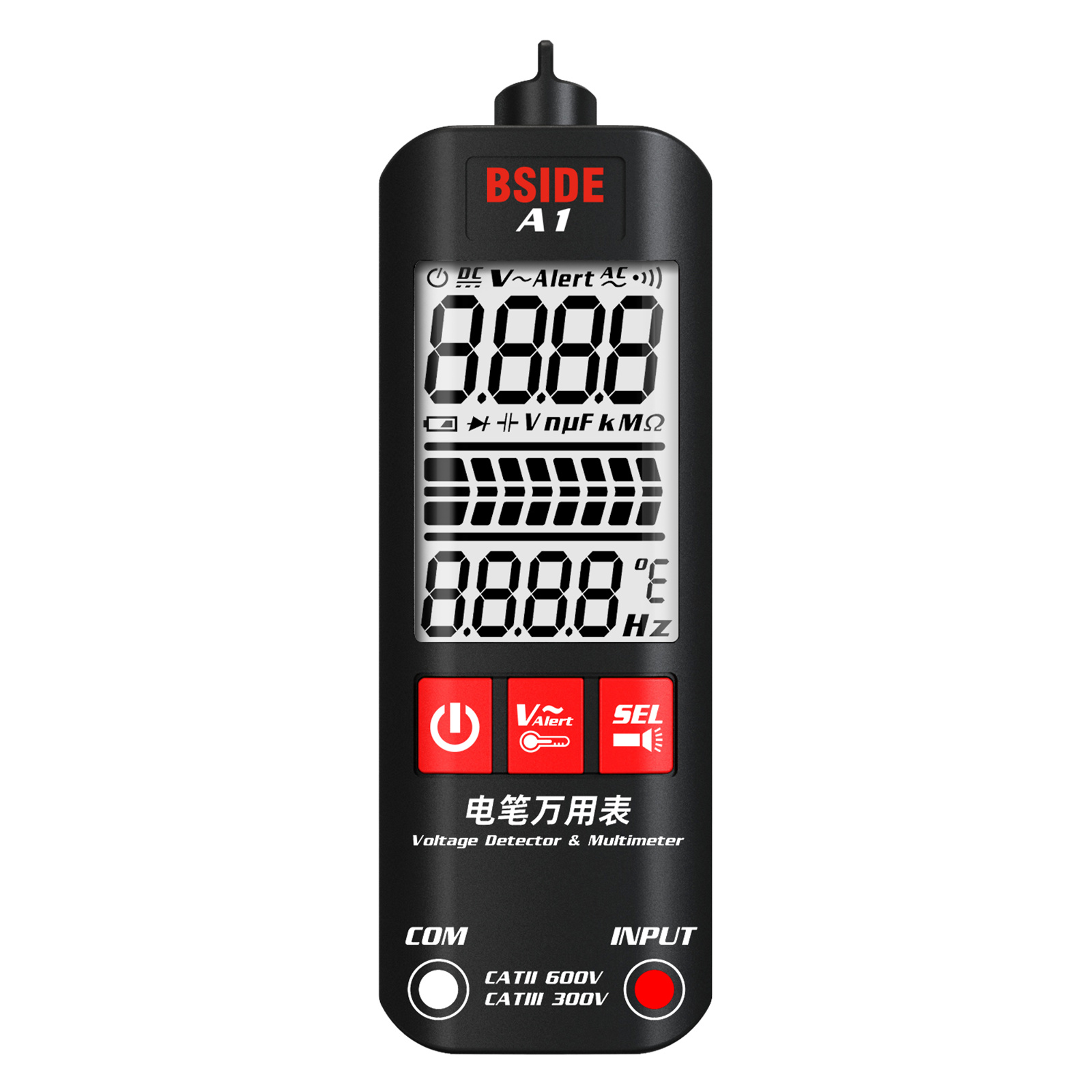 BSIDE Mini A1 Multimeter Voltage Tester Adjustable Sensitivity Dual-mode Smart