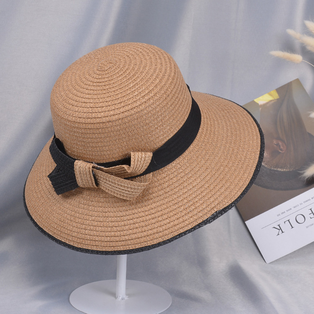 Wholesale Summer Straw Hat for Women Sun-shade Seaside Ultraviolet ...