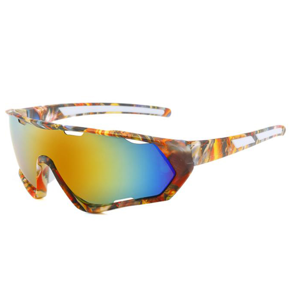 Shimano Outdoor Sports Sun Glasses Fashion Retro Vintage Safety Cycling Sunglasses Eyewear Goggles Black frame purple mercury