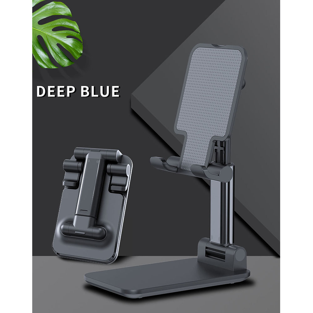 Portable Cell phone Holder Adjustable Angle Lazy Desktop Holder Folding Mobile Phone Bracket black