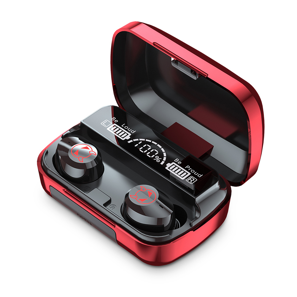M23 Multifunctional Wireless  Headset Tws Stereo No-delay Noise Reduction Sports Waterproof Earbuds Game Bluetooth-compatible Earphones Red