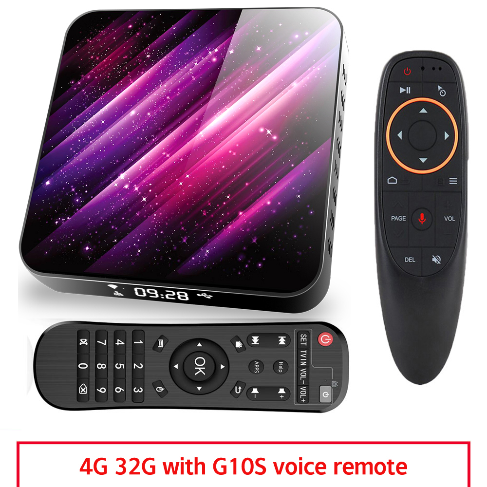 Tp03 Tv  Box H616 Android 10 4+32g D Video 2.4g 5ghz Wifi Bluetooth Smart Tv Box 4+32G UK plug+G10S remote control