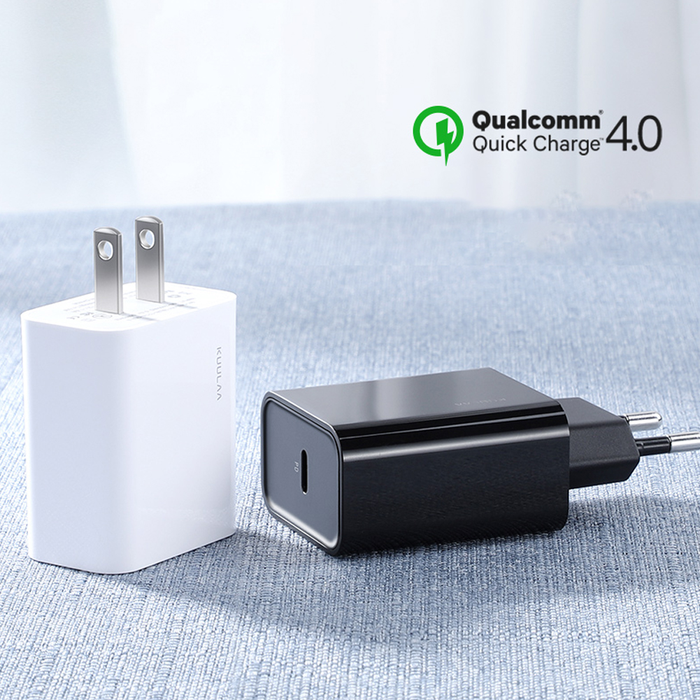Charger USB-C Type-C 18W PD 3.0 Fast Charge QC 4.0 Plug Quick Charging for Mobile Phone white