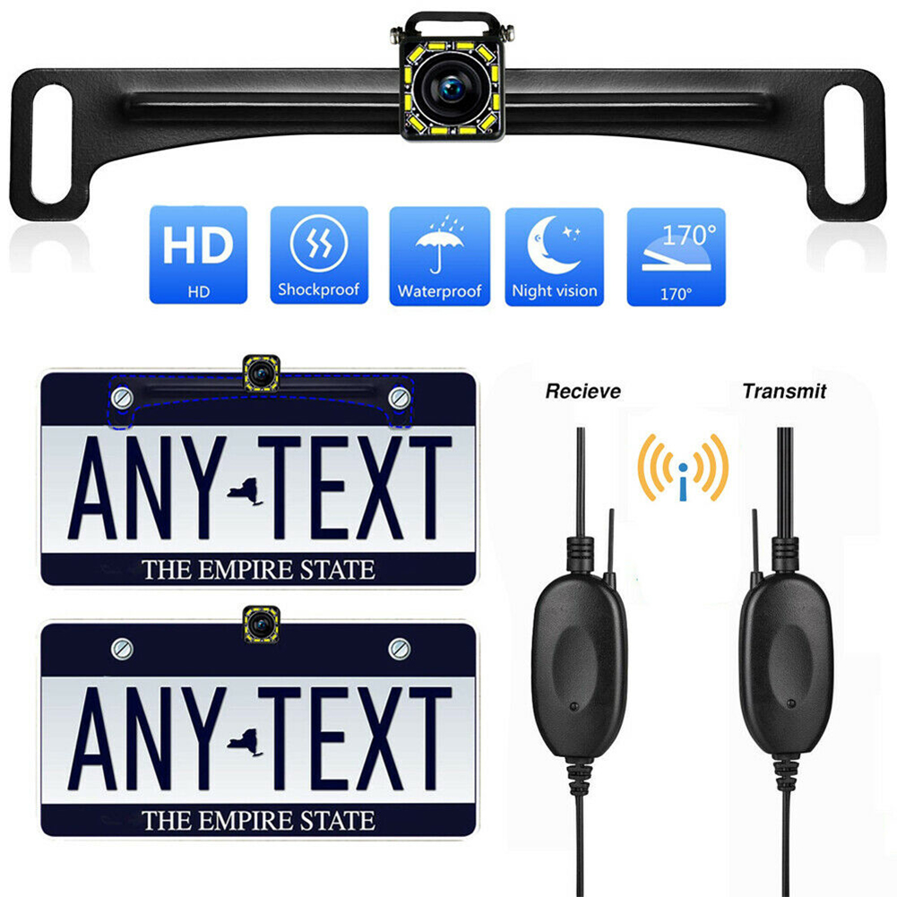 Wireless Reverse Backup Camera HD Night Vision Rear View Parking Kit