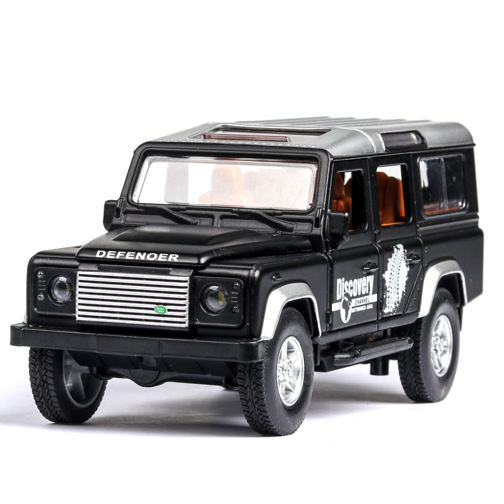 Simulation SUV Off-road Car Alloy Pull Back Auto Toy Gift Collection black