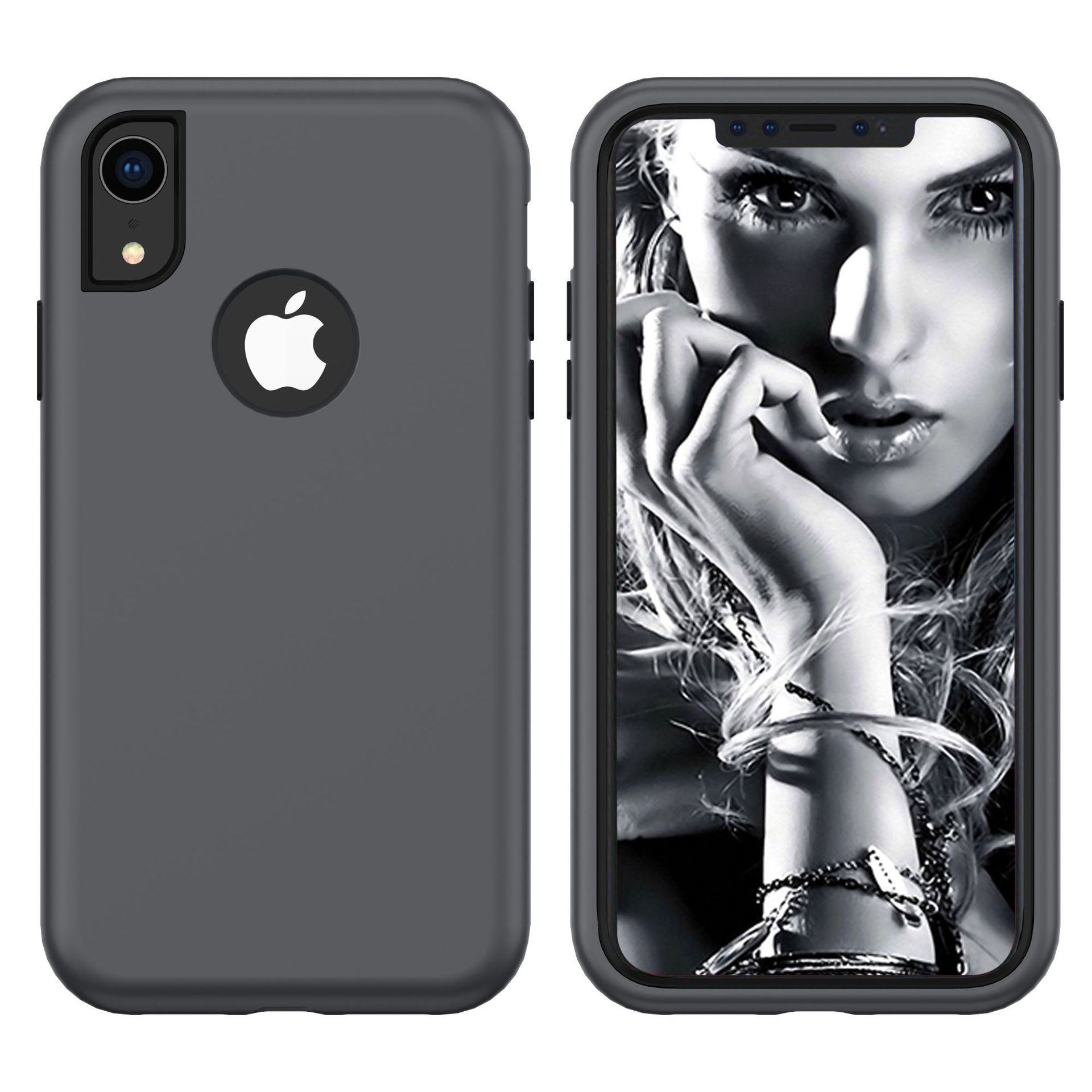 For iPhoneX/XS, XR, XS Max 3 in 1 Heavy Duty Hybrid Rugged Protective Case