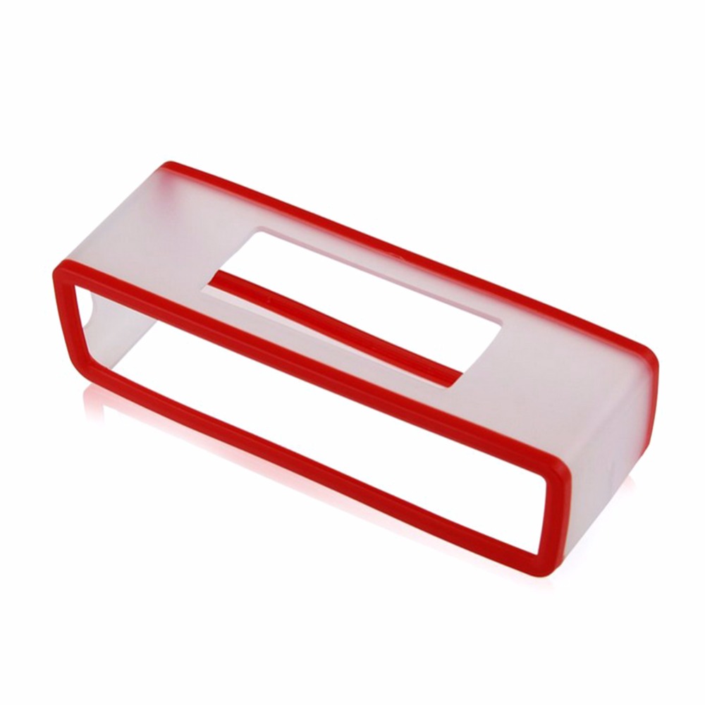 Portable Silicone Case for Bose SoundLink Mini 1 2 Sound Link I II Bluetooth Speaker Protector Cover Skin Box Speakers Pouch Bag red