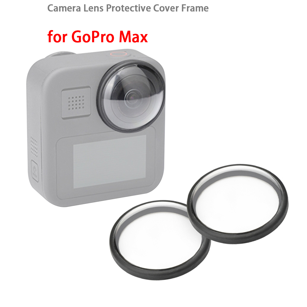 Wholesale 2pcs Camera Lens Protective Cover Universal Lens Cap Frame Guard For Gopro Max Sport Camera Accessories Photography Props Replacement Transparent From China