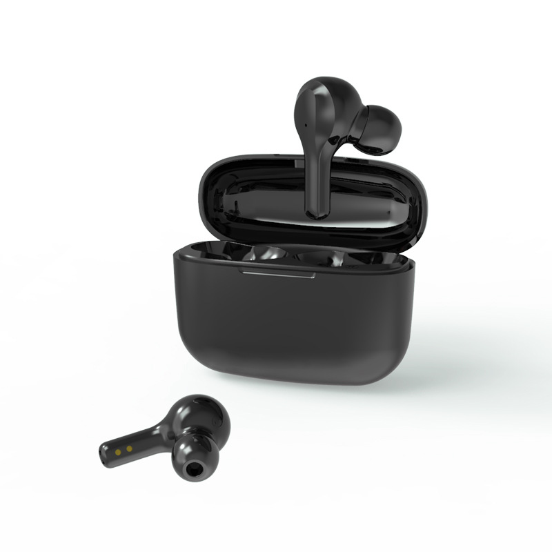 R5 TWS Bluetooth 5.0 Headset Binaural Touch Control Stereo Surround Sound Waterproof Earphone black