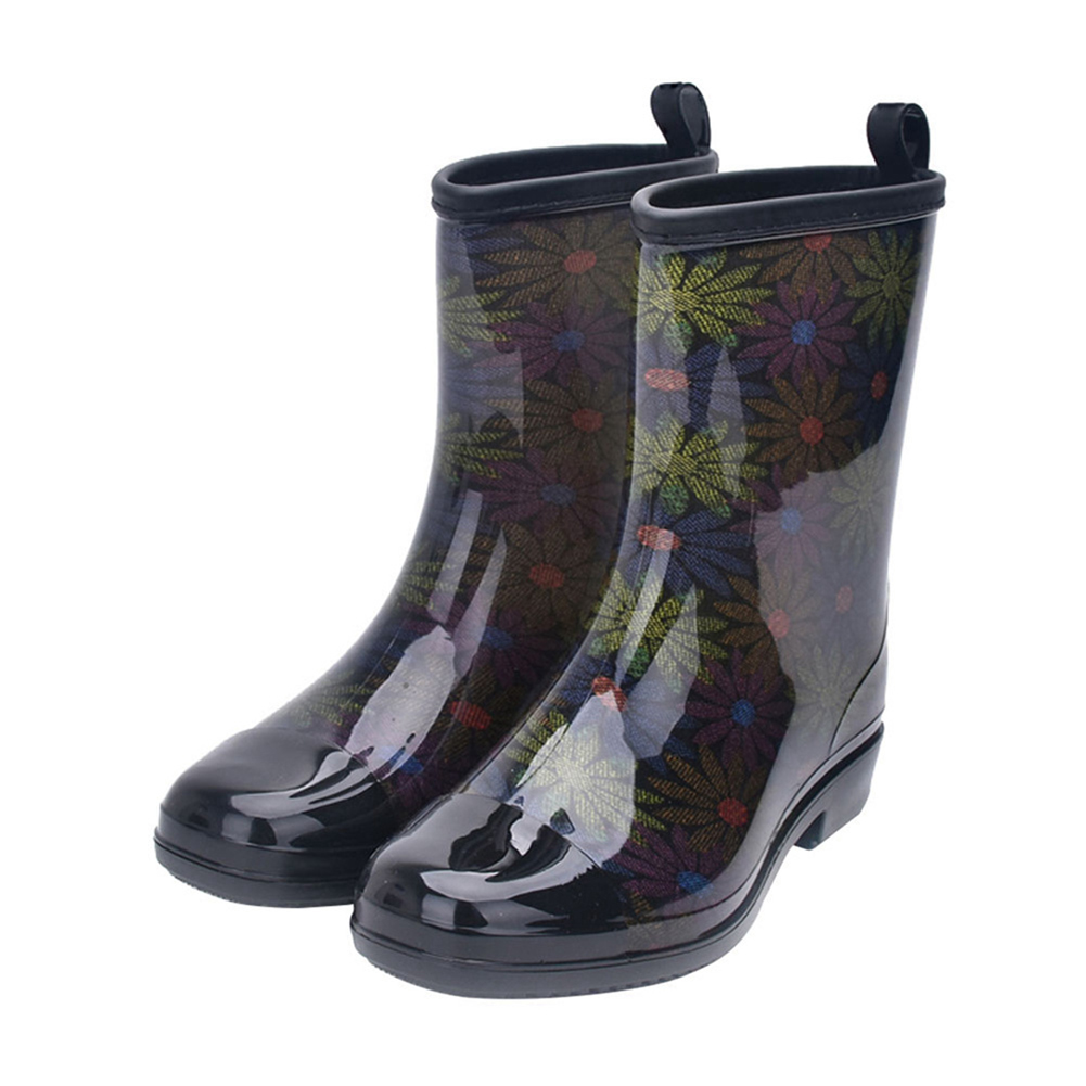 Fashion Water Boots Rain Boots Anti-slip Wear-resistant Waterproof For Women and Lady Color 0158_39