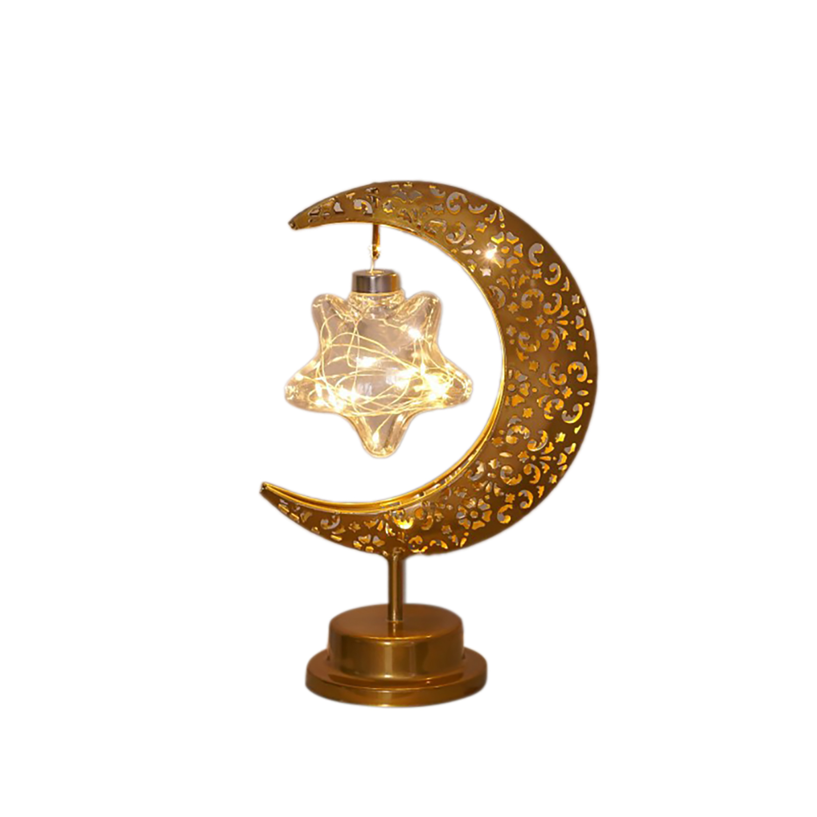 Night Light Metal Table Lamp With 5000 LM Built-in LED Beads Moon Star Table Lamp IP42 Waterproof Romantic Night Light