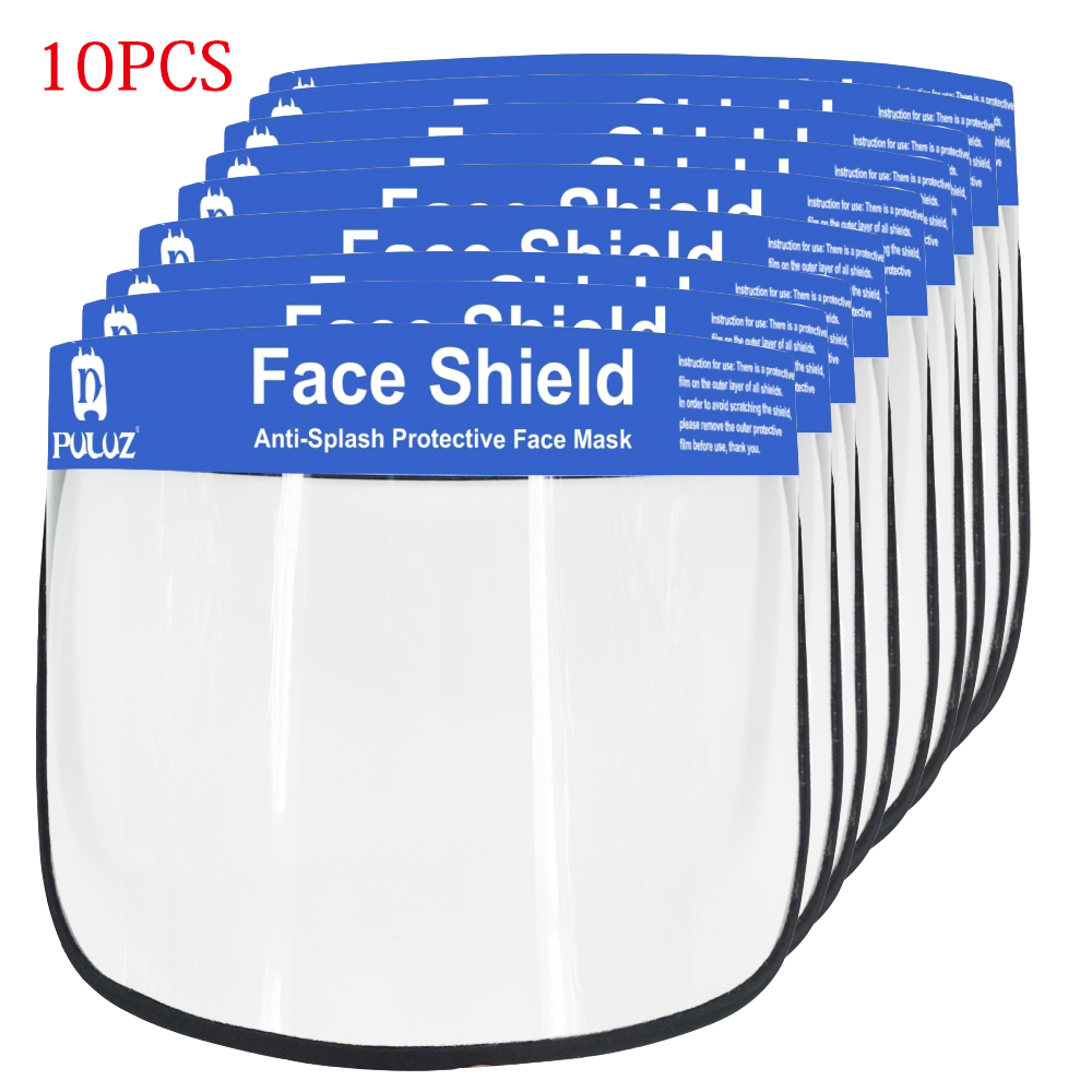 2/5/10PCS Face Shield Transparent Face Guard Spittle Prevention Masks Anti-Splash Protective Mask Cooking Face Covers 10pcs