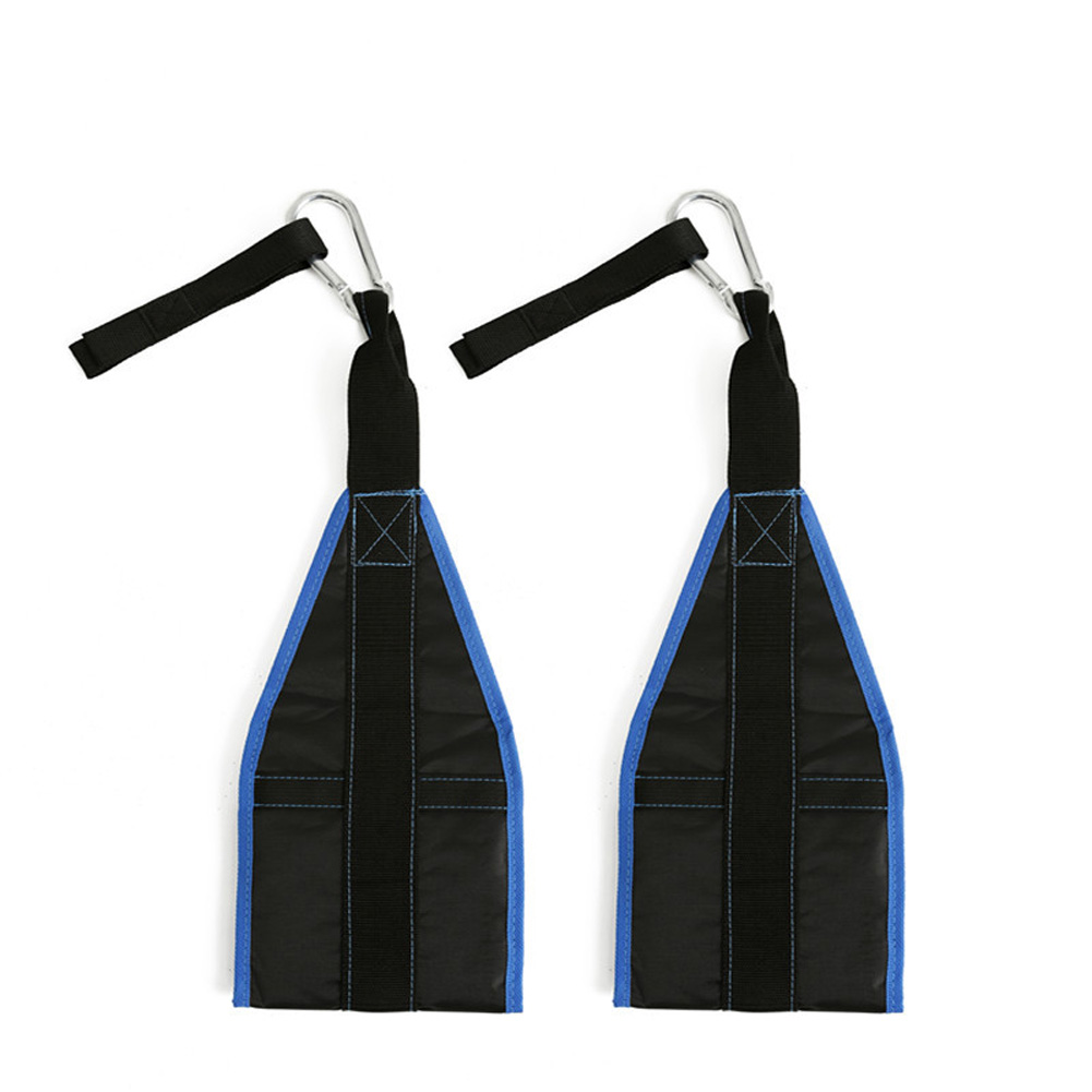 Home Fitness AB Sling Straps Abdominal Hanging Belt Chin Up Sit Up Bar Pullup Muscle Training Support Belt Blue black