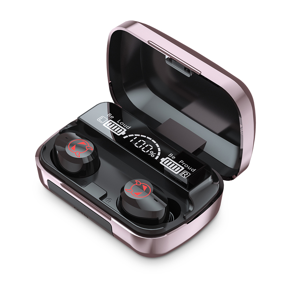 M23 Multifunctional Wireless  Headset Tws Stereo No-delay Noise Reduction Sports Waterproof Earbuds Game Bluetooth-compatible Earphones pink