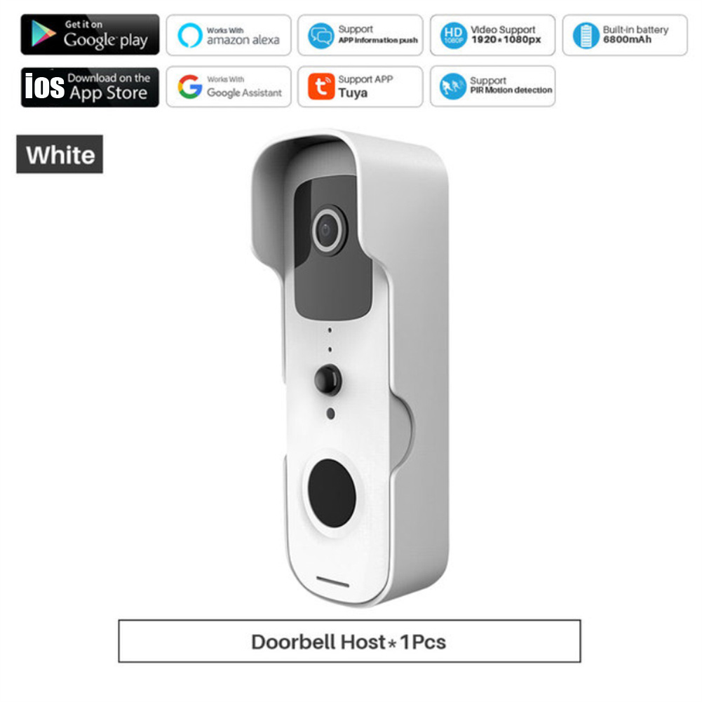 Tuya Smart Video Doorbell Wifi 1080p Home Wireless Two-Way Video Intercom