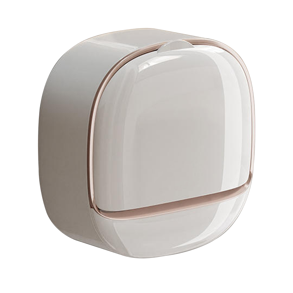 Waterproof Soap Dish With Drainage Box Soap Dish Wall Mounted Self-Adhesive Clamshell Storage Box No-Drilling Installation Soap Dish