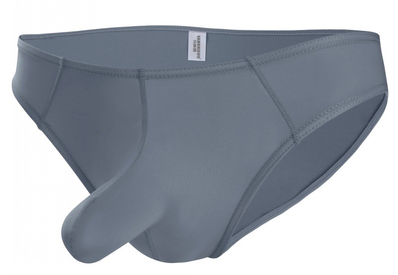 Men Sexy Briefs Multicolor Soft Comfortable Lightweight Breathable Ultra-thin Ice Silk Underwear grey L