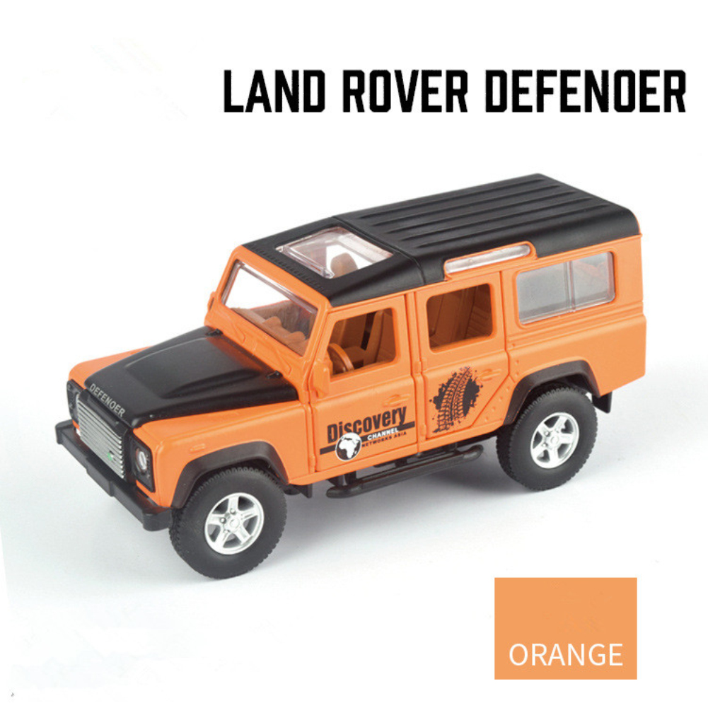 Simulation SUV Off-road Car Alloy Pull Back Auto Toy Gift Collection Orange