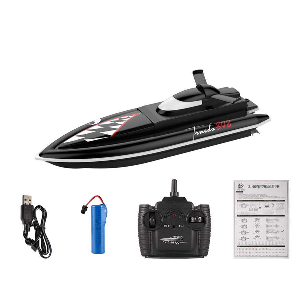 2.4g Remote Control Shark Boat High Speed Yacht Children Racing Boat