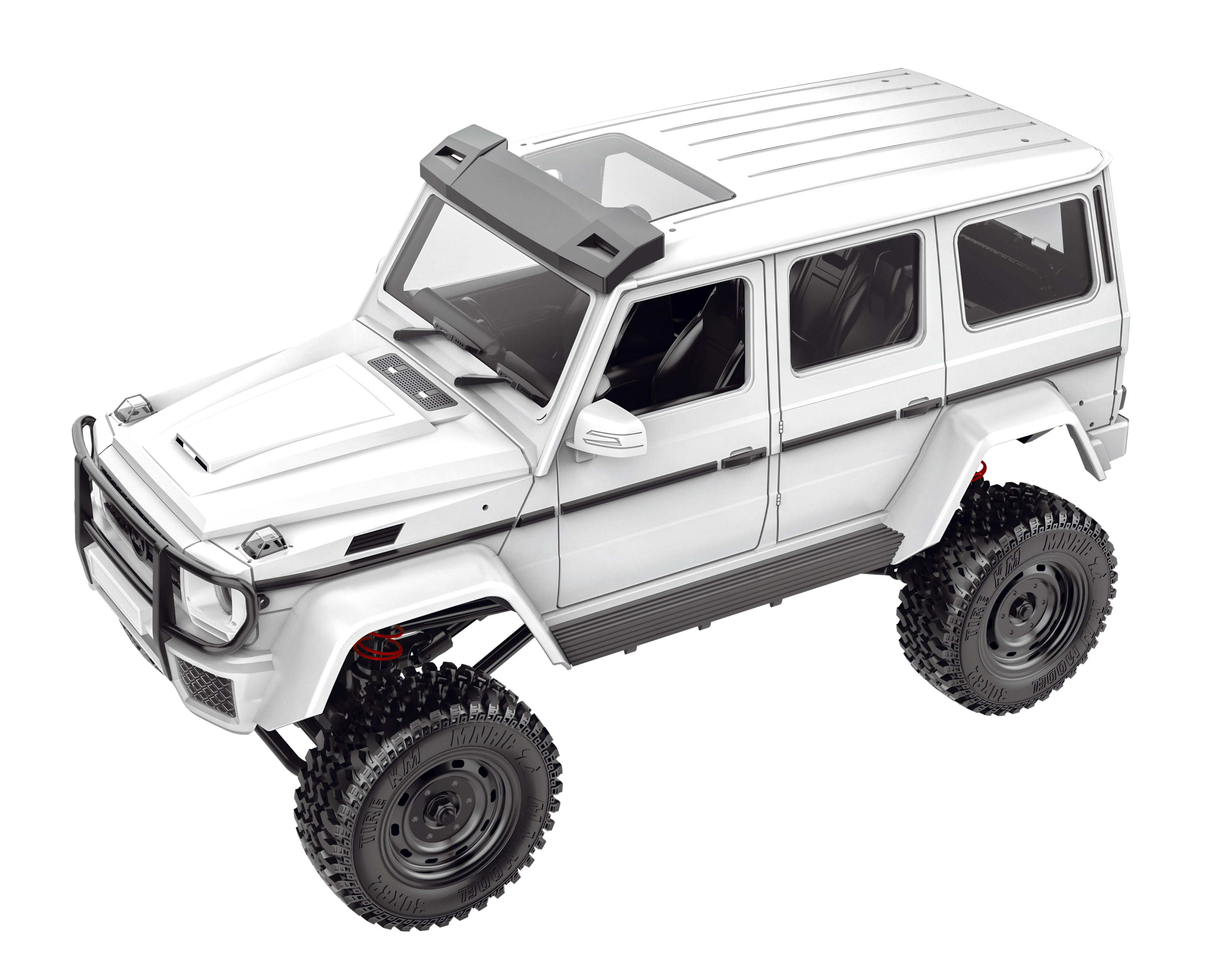 Mn86k 1/12 2.4g Four-wheel Drive Climbing Off-road Vehicle Toy G500 Assembly  Version White