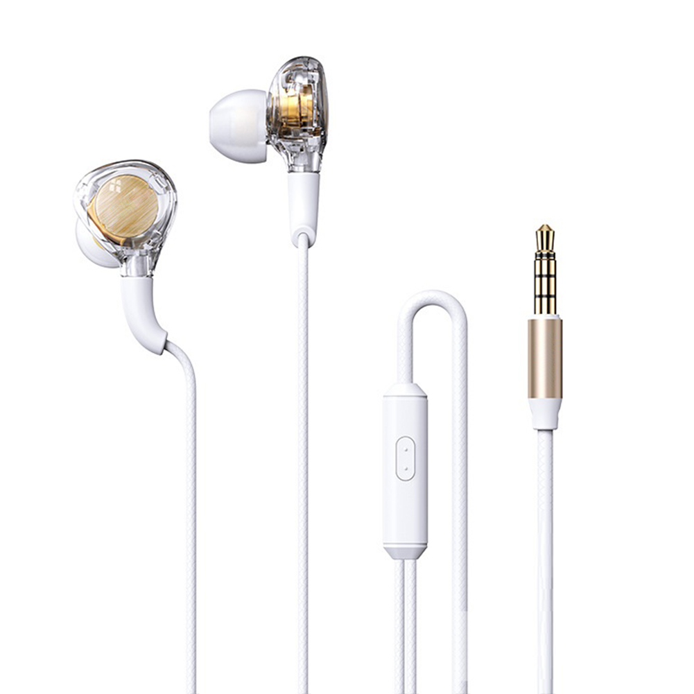 RM-670 Wired Earbuds In-Ear Headphones Stereo Sound Quality Transparent Design Earphones