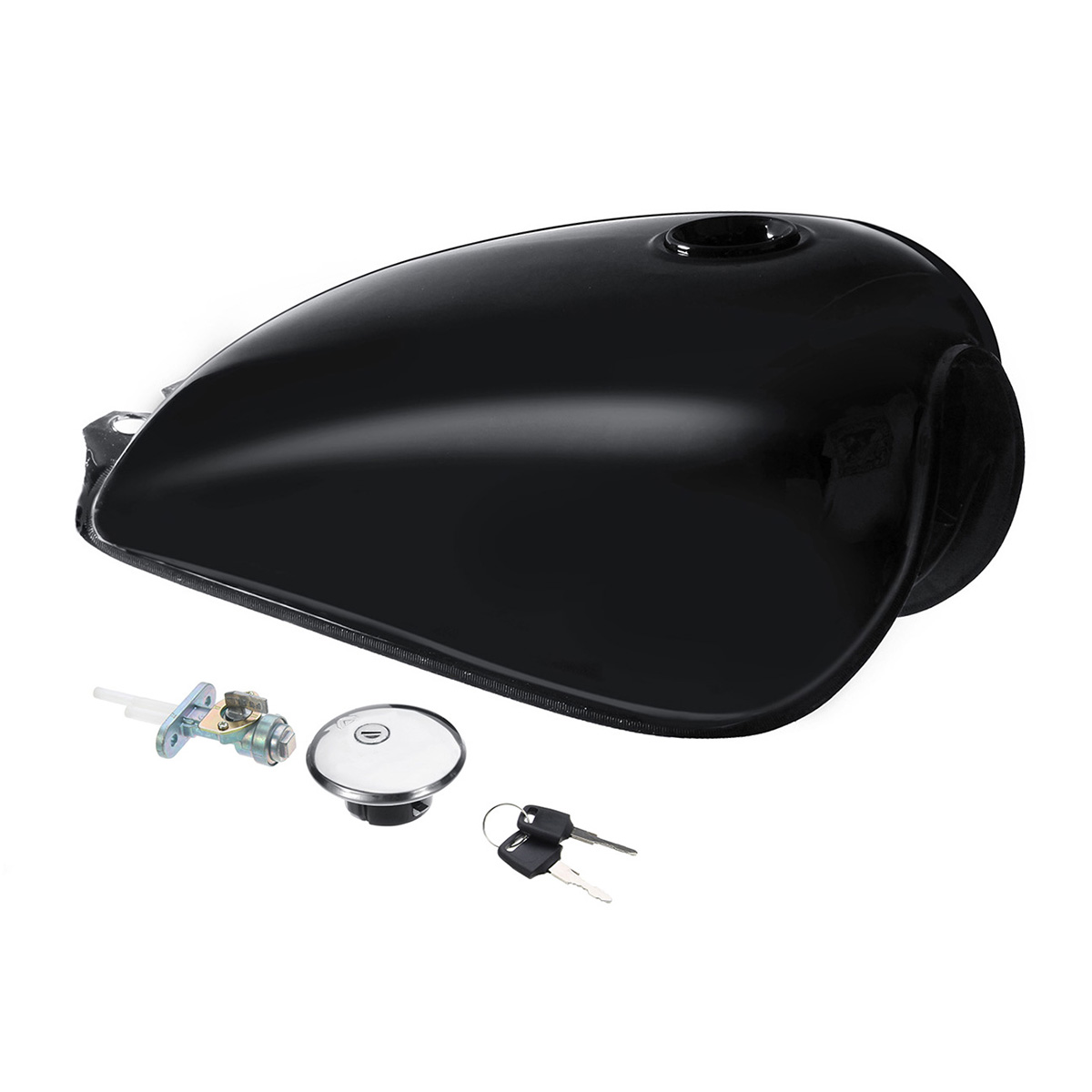 Motorcycle 9L 2.4 Gallon Cafe Racer Vintage Fuel Gas Tank
