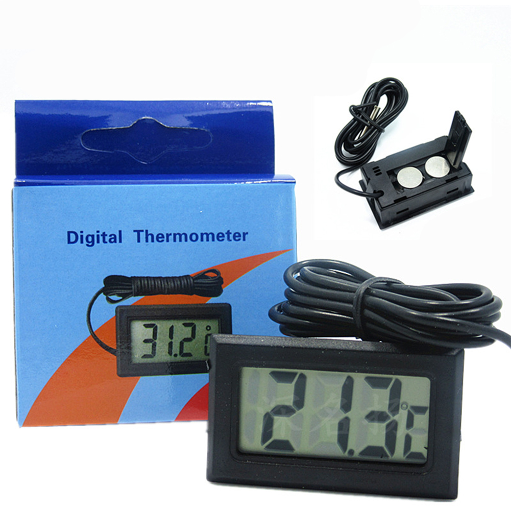 Mini LCD Digital Thermometer with Waterproof Probe for Home Office