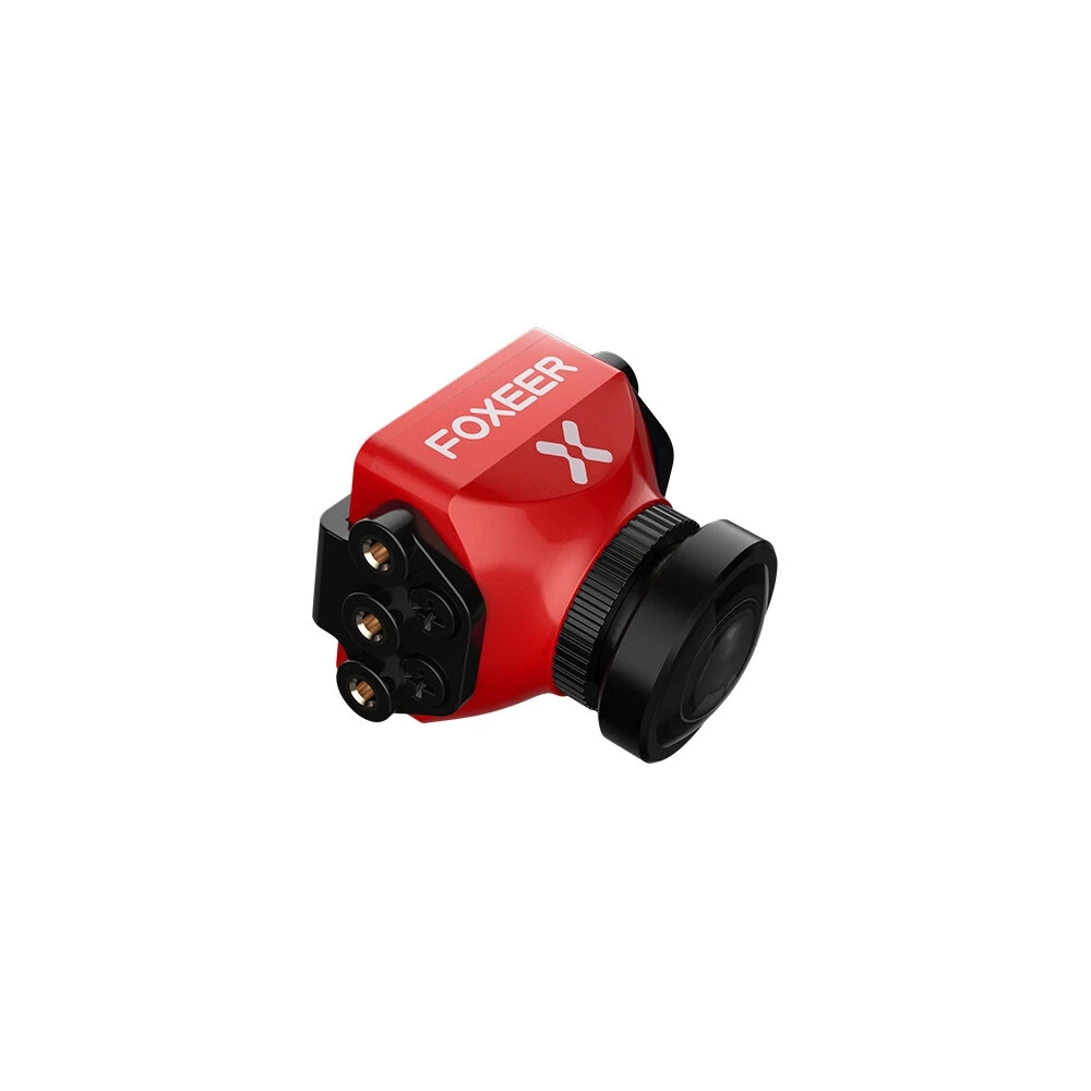 Foxeer Predator V5 FPV Camera Racing Drone Mini Camera16:9/4:3 PAL/NTSC switchable Super WDR OSD 4ms Latency Upgarded PredatorV4 Red 2.5MM