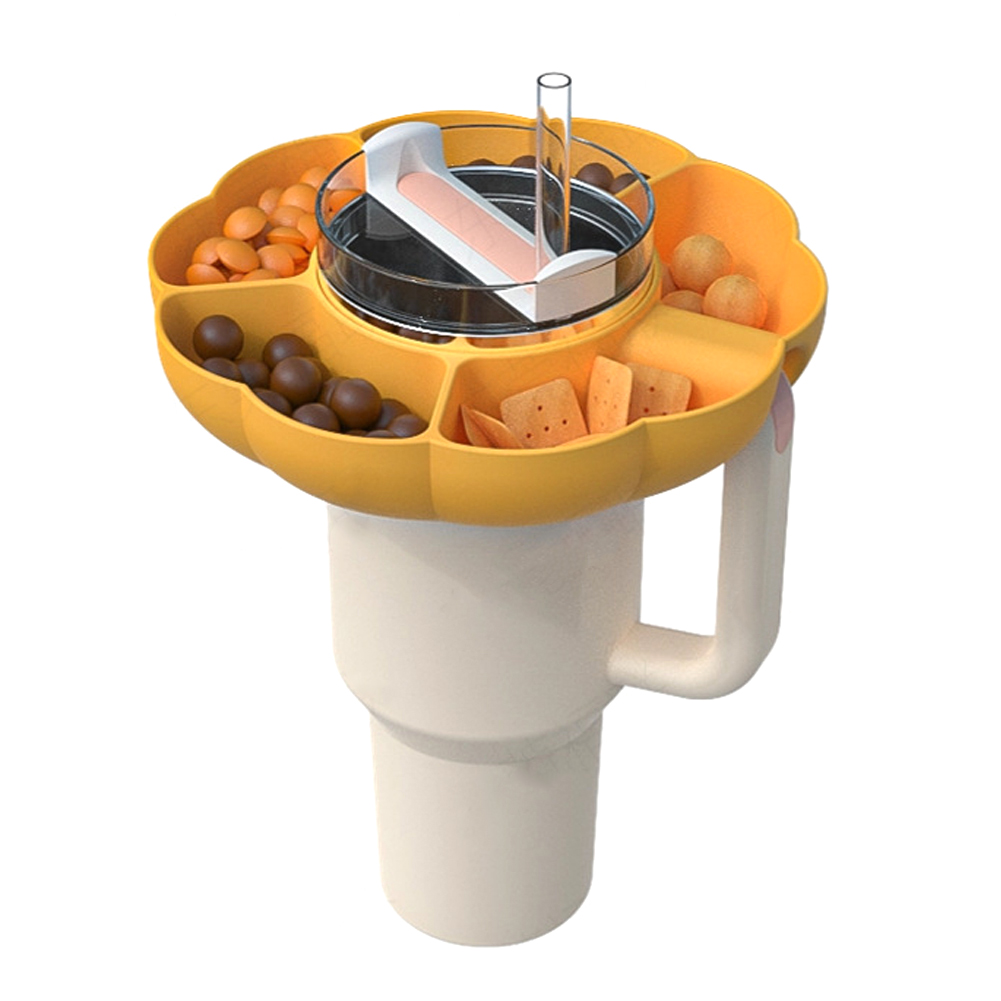 Silicone Snack Tray For 40 Oz Tumbler With Handle Cup Accessories
