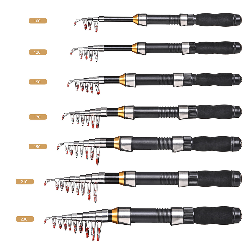 Wholesale Telescopic Fishing Rod 1.0m2.3m Fishing Rod Glass Rod Super Short Mini bass Bait