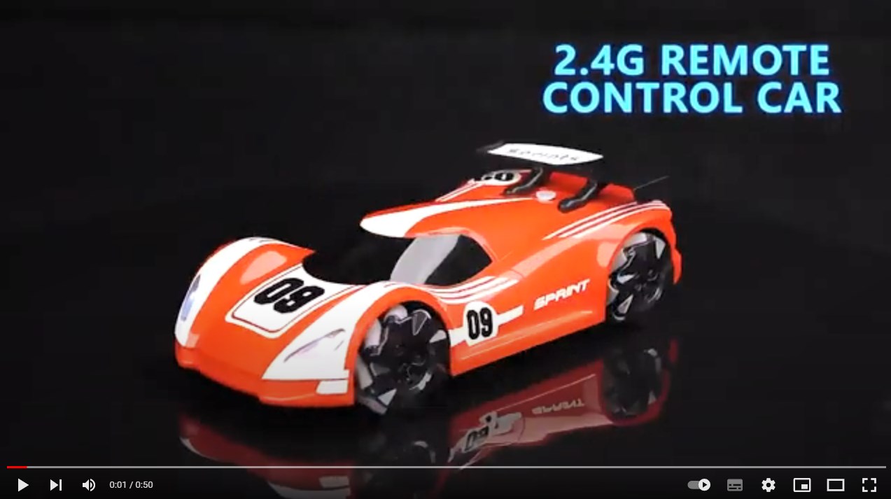 JJRC Remote Control Drift Car Q118 2.4G Electric Four-wheel Drive 15-channel Dual Spray Rc Car with Music Light Red