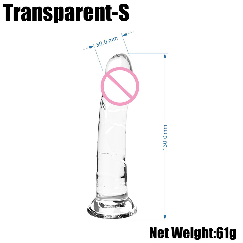 Female Jelly Realistic Dildo With Strong Suction Cup Multicolor Fake Penis Adult Sex Toys Masturbation Device