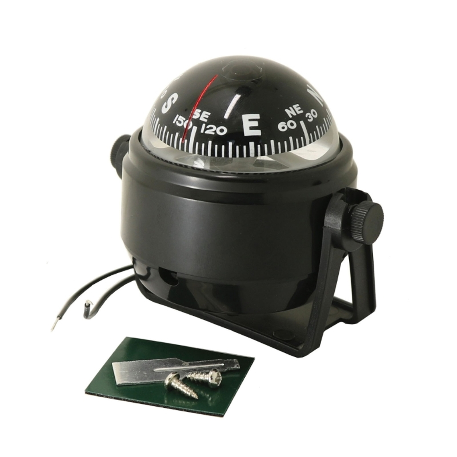 Outdoor Sea Marine Compass With Magnetic Declination Adjustment Multi-functional Car Compass With Light Lc550 black