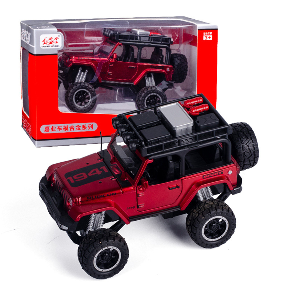 1:32 Doors Open Simulate Alloy Car Modeling Sound Light Toy with Big Wheels for Kids Collection red