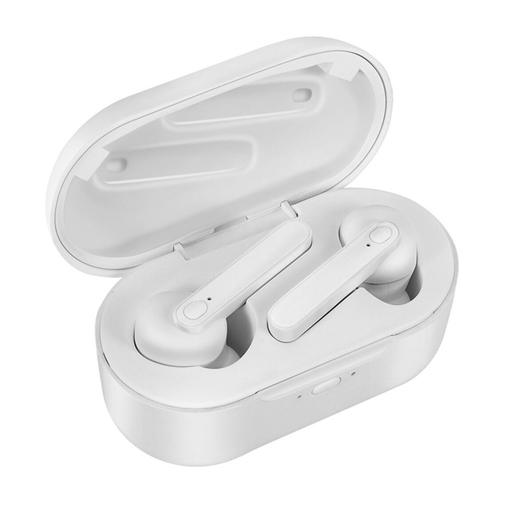 Wireless Bluetooth Earphones Bluetooth 5.0 Stereo Waterproof Mini TWS Headsets With 2000mAh Power Bank Binaural HD Call white