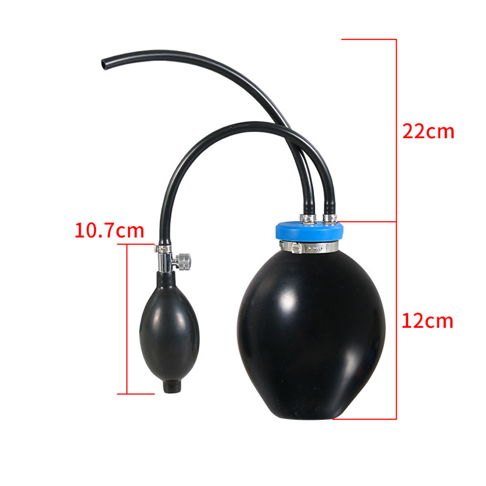 Universal Quick Intake Inflatable Bladder For Pipeline Leak Detection Diagnostic, Strong Sealing Automotive Smokes Machine Bladder Leak Tester black
