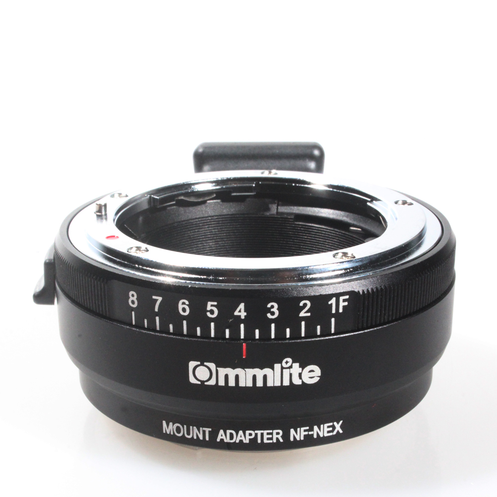 Commlite CM-NF-NEX Lens Mount Adapter for Nikon G,D,F,AI,S Type Lens to Sony E-Mount NEX Camera for Nikon G -NEX Camera Adapter black