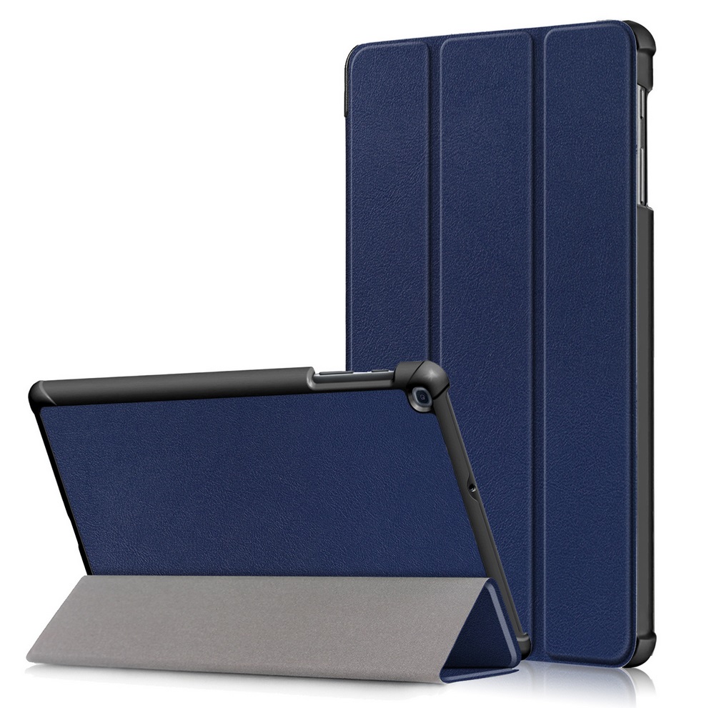 For Samsung Tab A 10.1 2019 T510 t515 Tablet PC Protective Case Flip Type Navy blue