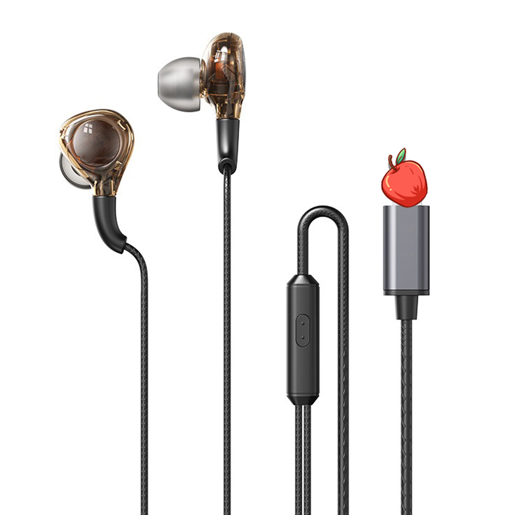 RM-670 Wired Earbuds In-Ear Headphones Stereo Sound Quality Transparent Design Earphones